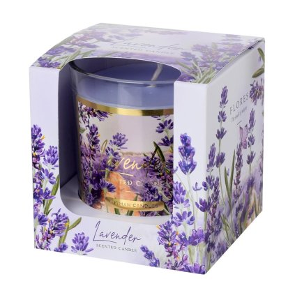 VOŇ.V SKLE FLORES LEVANDULA 9x8cm