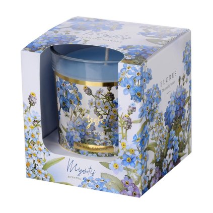 VOŇ.V SKLE FLORES BL.MODRÝ 9x8cm