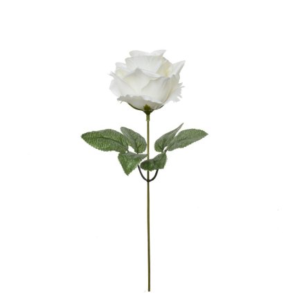 KS RUŽA NA STOPKE, KRÉMOVÁ 30CM