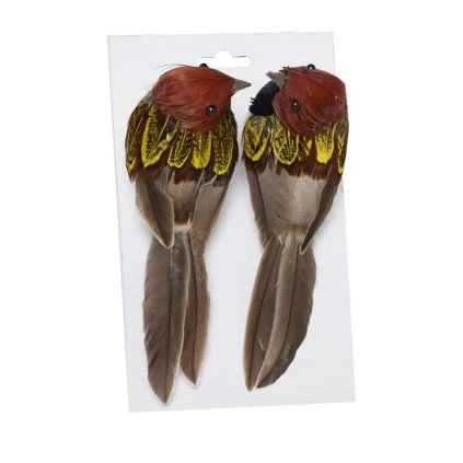 VTÁČIK NA KLIPE S/2 12*4.2*5CM MIX