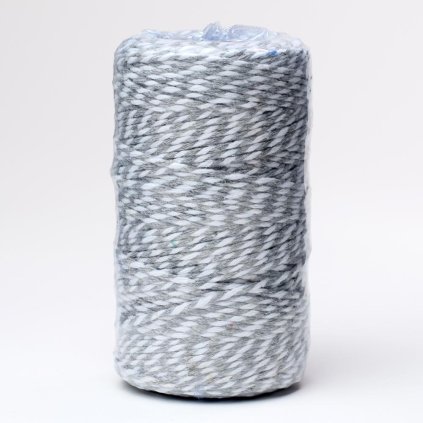 ŠNÚRKA FARBY  2MMX100M SIVÁ/BIELA