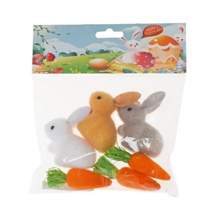 ZAJAČIKY + MRKVA S/6 6CM