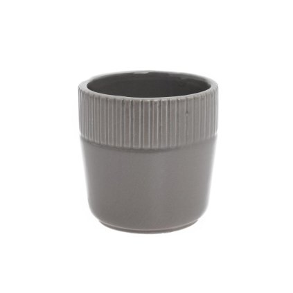 OBAL KERAMIKA 9x9x9CM ŠEDÁ