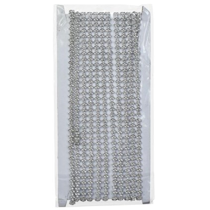 AKCIA! REŤAZ KRYŠTÁL STRIEBORNÁ 5M