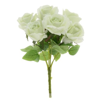 KYTICA RUŽA x7 40CM ZELENÁ