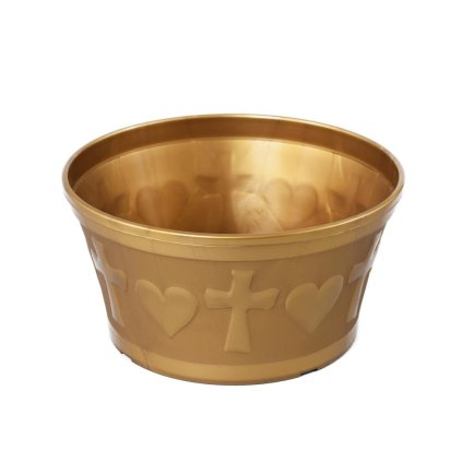 062 MISA SRDCE ZLATÁ 25xV13,5CM