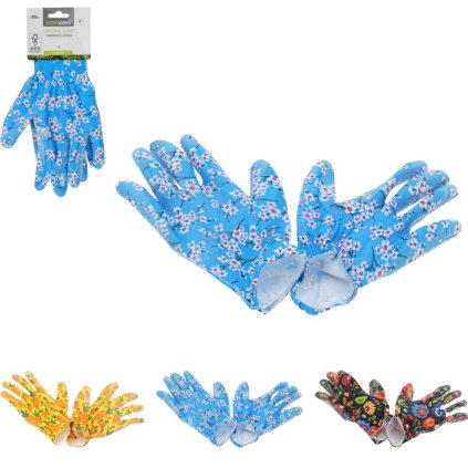 RUKAVICE záhradné DÁMSKE 3ASS