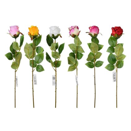 KS RUŽA S LISTOM 6F 58cm