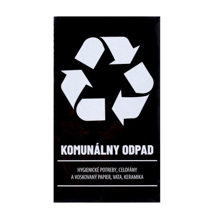 Samolepka na koše na separovaný odpad