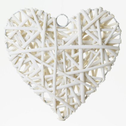 PRÚT. SRDCE BIELE 20X20X5CM