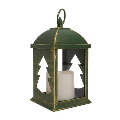 LUCERNA LED SO STROMČEKOM GREEN/GOLD