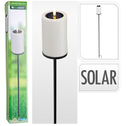 Solárne svetlo led zápich