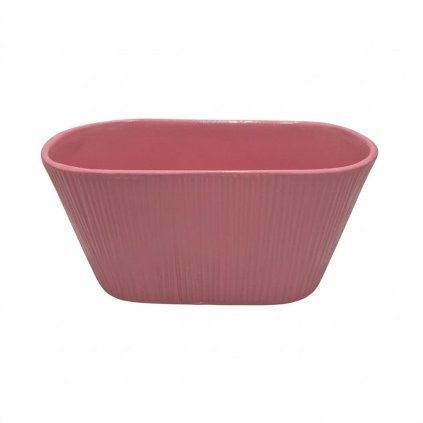 OBAL OVÁL MATNÁ ROSA 12X11,5X25CM