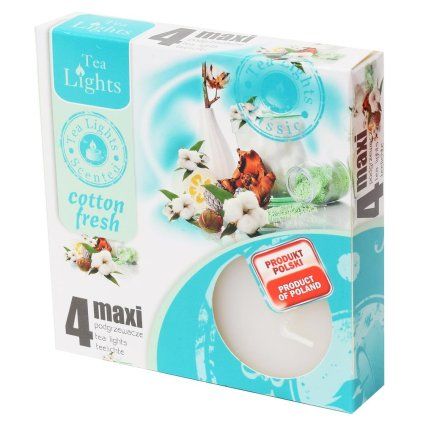 ČAJOVÉ VOŇAVÉ MAXI/4 BAVLNA 6x6x2,2cm