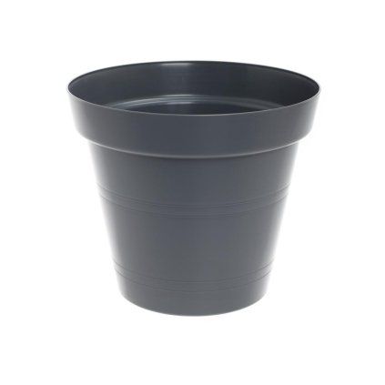 KVETINÁČ 23CM ANTRACIT