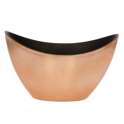 LOĎKA PLAST 20x9x11,5CM MEDENÁ