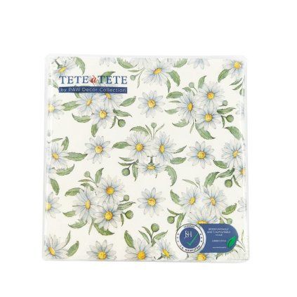 TL129400 servítky 33x33cm/20ks Chamomile print