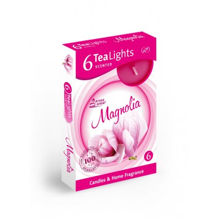 Vonne cajové sviecky 6ks magnolia