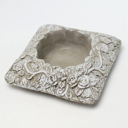 OBAL CEMENT ŠEDÝ 17x17x6cm