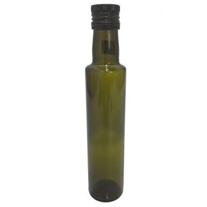 Fľaša oliva 250ml s vrchnákom