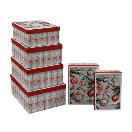Box darč vian S/6 ozdoby/mašle