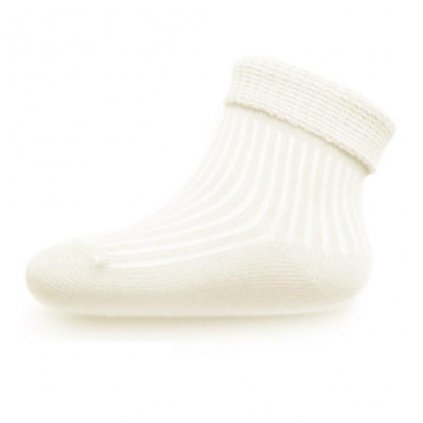 Dojčenské pruhované ponožky New Baby cappuccino 62 (3-6m)