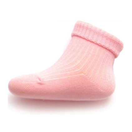 Dojčenské pruhované ponožky New Baby svetlo ružové 62 (3-6m)