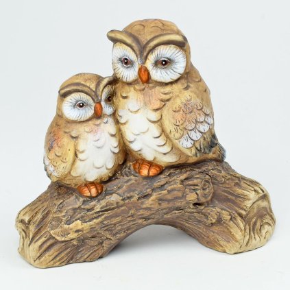 SOVY NA KONÁRI PORCELÁN 15.4*6.8*13CM SUPER CENA!