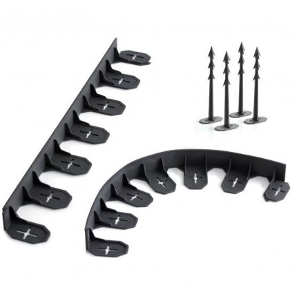 AKCIA IB0645 BORDER OKRAJ TRÁVNIKOV ČIERNY 480x8,4xh4,5CM