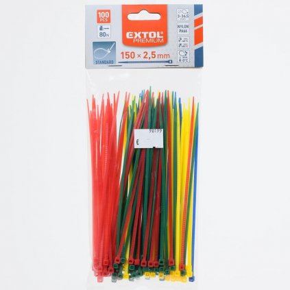 Pásky sťahovacie far.,2,5x150mm,100ks,pr.35mm,8kg