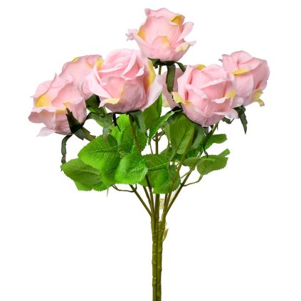 KYTICA RUŽA x7 BL. RUŽOVÁ 45cm