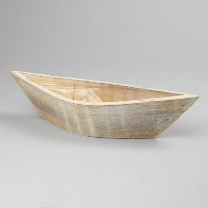 AKCIA! LOĎKA DREVO BÉŽOVÁ 42X14XV8,5CM