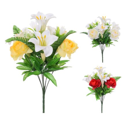 AKCIA! KYTICA ĽALIA RUŽA x10 3F 41cm