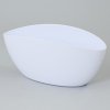 633 OBAL OVÁL.LUNA BIELY 34x15x15CM