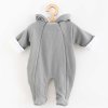Zimná dojčenská kombinéza s kapucňou New Baby Frosty grey 74 (6-9m)