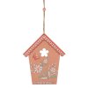 ZÁVES DOMČEK DREVO 12,5x15CM ORANŽOVÝ