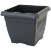 DKWT30 KVETINÁČ KWADRAT TERRA GRAFIT 30x30xh25CM/13,8L