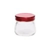 POHÁR 70ml sklo/ viečko červ. *2400
