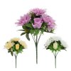 KYTICA DÁLIA, RUŽA , ZELEŇ MIX/3F 34CM