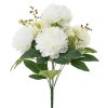 KYTICA PIVÓNIA RANUNKULUS x10 40CM BIELA