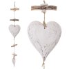 Girlanda srdiečka drevo biele 72x15x3cm