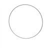 Kruh ring kov biely pr.30cm