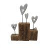 Stojan srdcia drevo 19,5x24,8cm