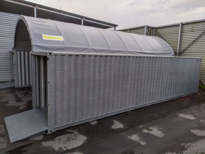 Halmax plachtovy pristresek na kontejner 6x12 4