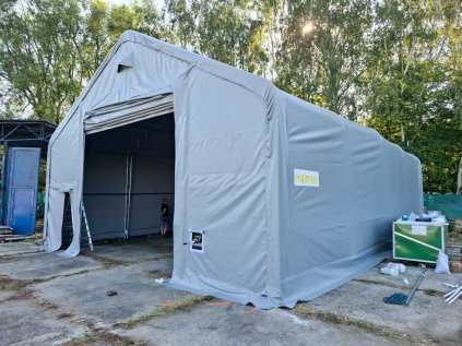 Halmax plachtova hala sirka 9 m sedlova strecha (7)