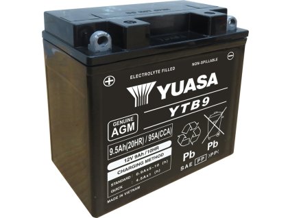 Baterie Yuasa, YTB9 (WC) plněná kyselinou