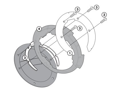 Givi BF14 objímka Tanklock