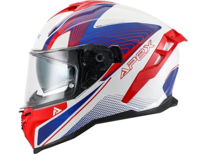 APEX Helmet FI200 Madrid white/red/blue