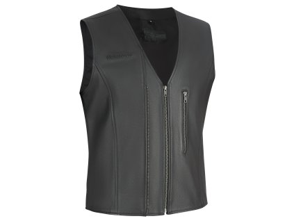 Halvarssons Leather vest Vassbo, černá