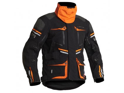 Textilní bunda Lindstrands Sunne černá / oranžová